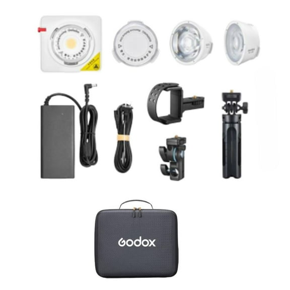 Godox ML100R RGB LED Video Light Kit (15 & 36 Lens & Power Bank Holder Kit)