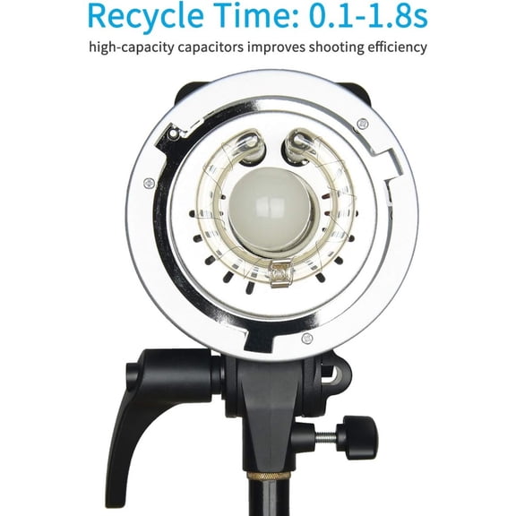 Godox MS300 MS 300 Studio Flash Strobe, MS300 300W Monolight with Bowens Mount, 2.4G Wireless X System,150W Modeling Lamp, 0.1-1.3s Recycle, GODOX MS300 Strobe Light for Photography - 110V