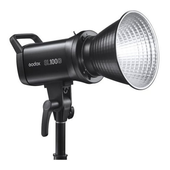 Godox SL100D Bowens Mount Adaptable Daylight LED Video Light with 2 Digital Dials and 32100 Lux Brightness at 1 Meter (Black)