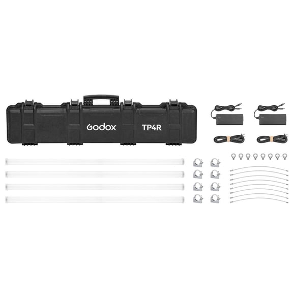 Godox TP4R 4' 64W RGBWW LED Pixel Tube 4-Light Kit