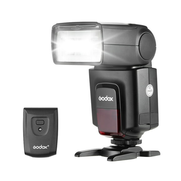 Godox TT520 Universal On-Camera Flash Electronic Speedlite + AT-16 2.4G Wireless Trigger Transmitter Guide Number 33 S1 S2 Modes Replacement for Canon Nikon Pentax