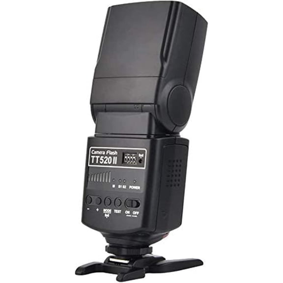 Godox TT520II Wireless Transmission Flash Speedlite Compatible for Canon Nikon Panasonic Olympus Pentax and Other DSLR Cameras with Standard Hot Shoe.