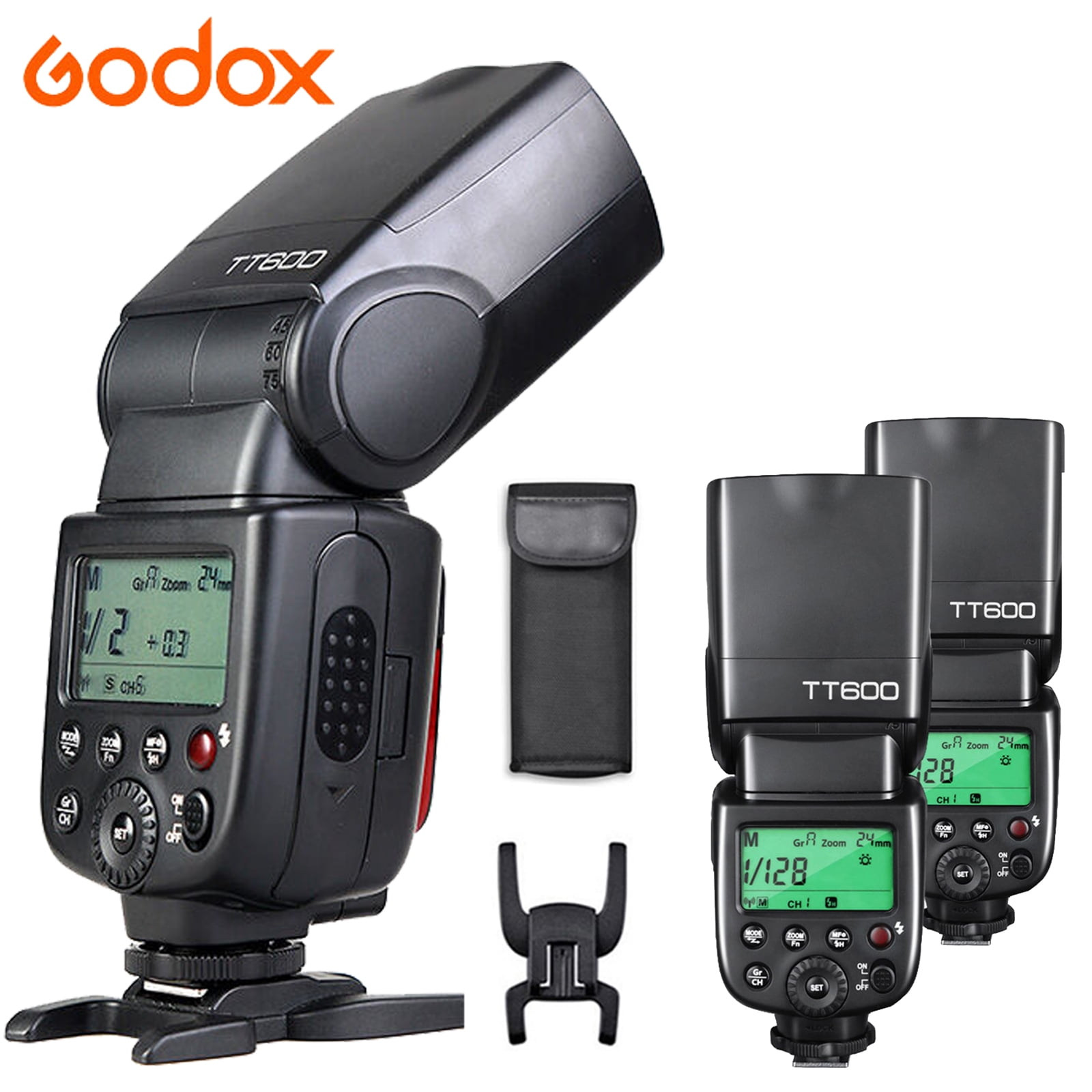 Godox TT600 Flash Speedlite 2.4G Wireless Con GN60 – Compatibile Canon, Nikon, Olympus, Fujifilm, Panasonic E Pentax - 2