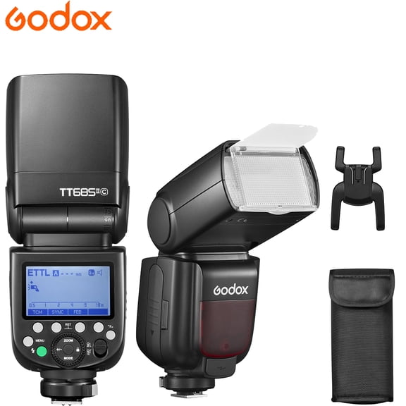 Godox TT685II-C Flash Speedlight for Canon: 1/8000s HSS, TTL, 2.4GHz X-System Wireless Camera Flash Speedlite Compatible with Canon EOS 5D Mark III, 5D Mark IV, 500D, 600D, 90D, 250D, and 650D