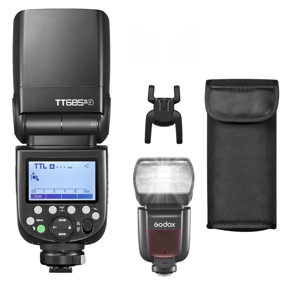 Godox TT685II-F Flash for Fuji TTL Speedlight Camera Flash, 2.4G Wireless X System, HSS 1/8000S Speedlite for Fujifilm Fuji Cameras X-T2 X-T1 X-T10 X-A3 X-E1 X-Pro1 X100F X100T (Upgraded TT685F)