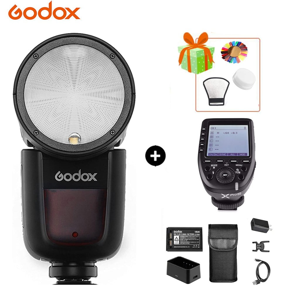 Godox V1 Flash Speedlight V1N Round Head Camera Speedlite with XPro For ...