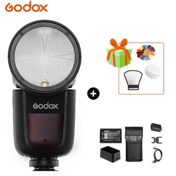 Godox V1 Flash Speedlight V1O Round Head Camera Speedlite for Panasonic