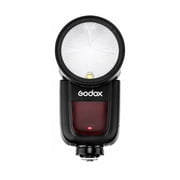 Godox V1S 76W TTL Round Head Camera Flash for Sony Cameras with 28 to 105mm Zoom Coverage, 1.5-second Power Recycling, 480 Full-power Flashes per charge, 2.4 GHz wireless, and 2W Modeling Lamp