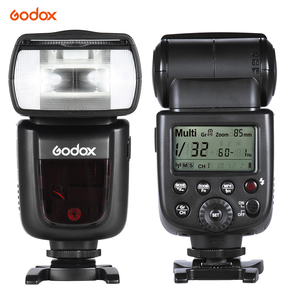 Godox V850II GN60 2.4G Off Camera 1/8000s HSS Camera Flash Speedlight  Speedlite Built-in 2.4G Wireless X System with 2000mAh Li-ion Battery for  Canon