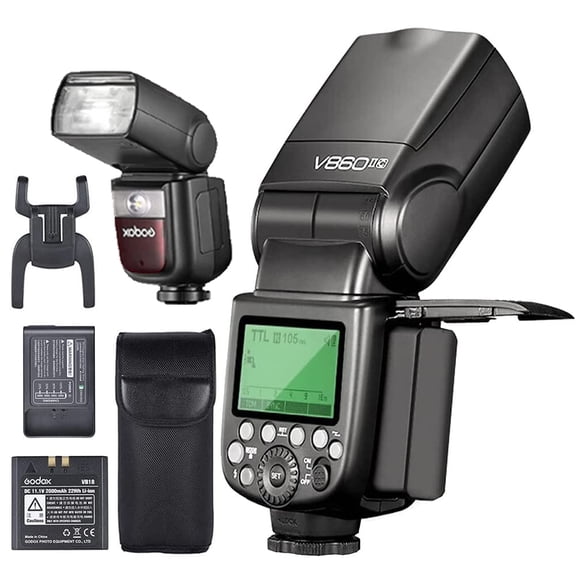 Godox V860II-C TTL Wireless Camera Flash for Canon EOS, GN60 2.4G 1/8000s HSS Camera Speedlight for Canon 760D, 70D, 80D, 800D, M5, M50, 60D, 50D, 40D, 30D, 600D, 500D, 400D, 1500D