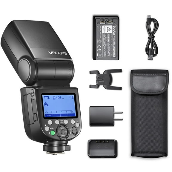 Godox V860III-F Flash for Fujifilm Fuji Camera Flash Speedlite 7.2V/2600mAh, TTL 2.4G Wireless HSS 1/8000 1.5s Recycle Time and 480 Full Power Flashes 10 Levels LED Modeling Light (Upgraded V860II-F)