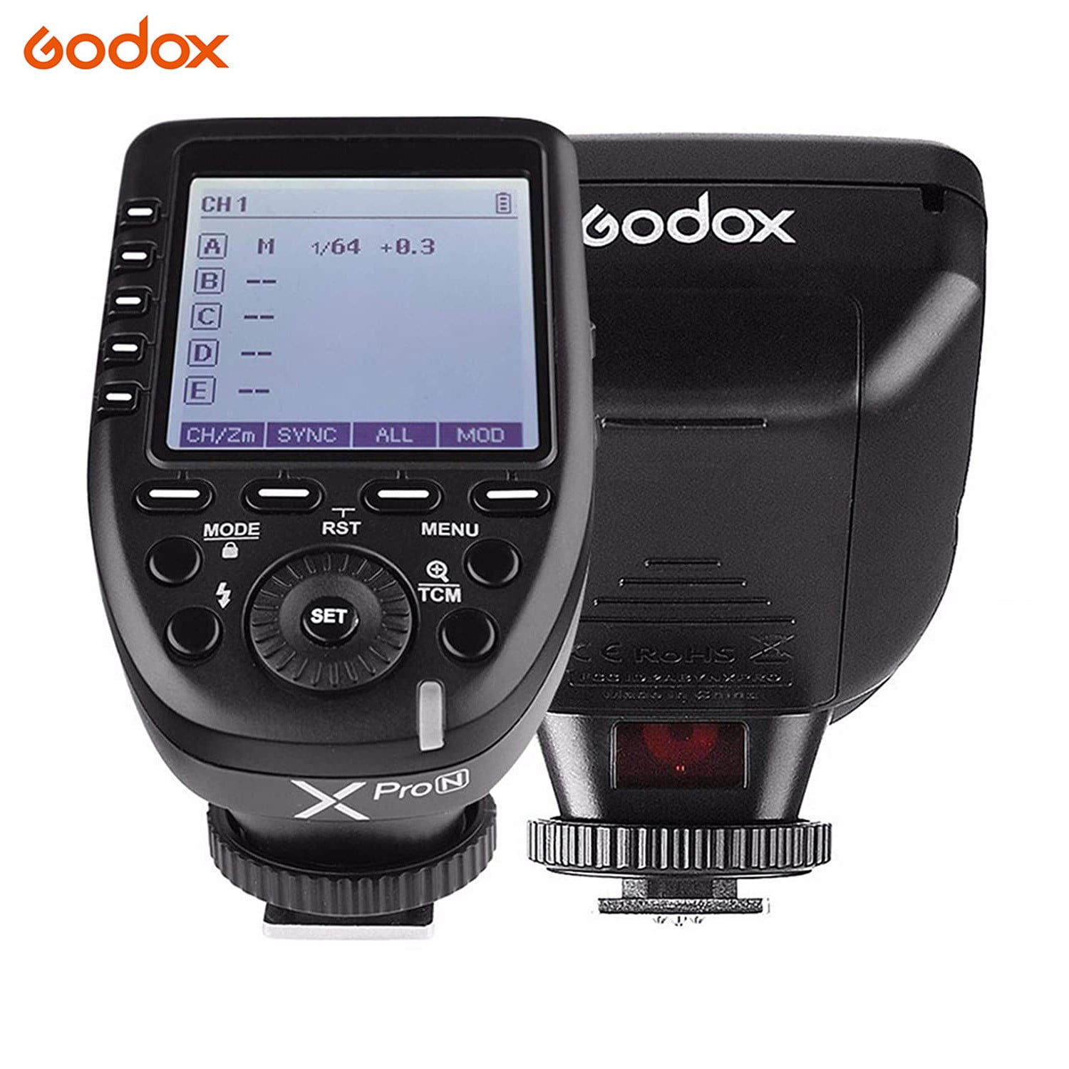 Trigger Flash Wireless Godox Xpro-C Per Canon - TTL, HSS 1/8000s, 2.4G, LCD Grande, Per Flash Studio Ed Esterni