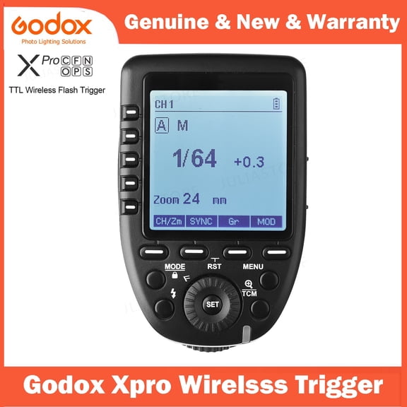 Godox Xpro TTL Wireless Flash Trigger 1/8000s HSS TTL-Convert-Manual Function Large Screen Slanted forCanon