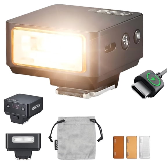 Godox iT20S Mini Flash, TTL/Manual Control, 7.4V 300mAh, 1.5s Recycling Time, 1/3 EV Adjust, Hot Shoe for Alpha/DSLR