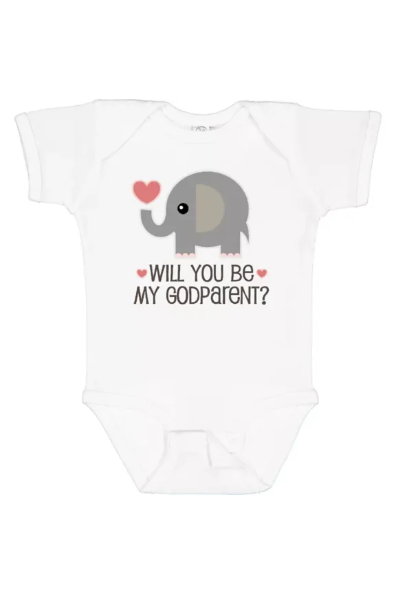 Godparent Proposal Godmother Baby Bodysuit Godparents Announcement Hws Bodysuit Cute Baby Onesie, BABY BODYSUIT LAT 4424