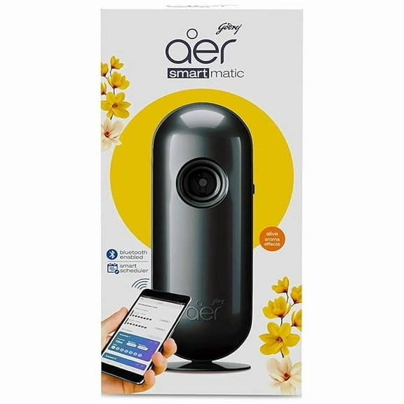 Godrej Aer Smart Matic Kit - Bluetooth Enabled Automatic Air Freshener spray Alive (225ml)