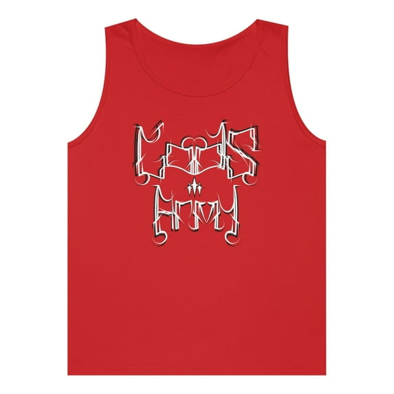 Gods Army, Three Crosses, Christian Art on a Tank Top.