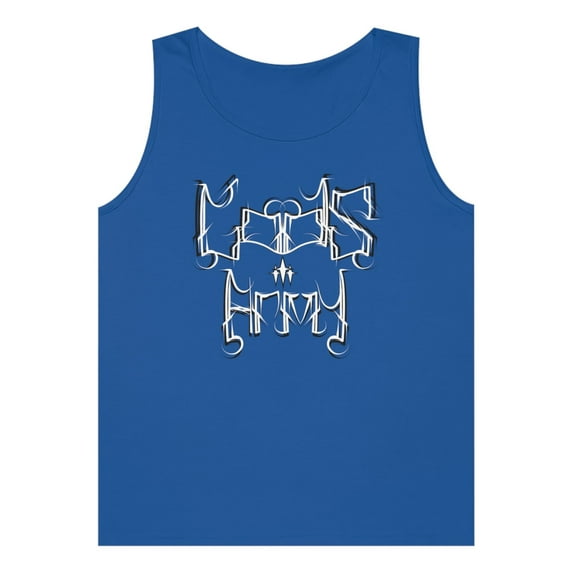 Gods Army, Three Crosses, Christian Art on a Tank Top.