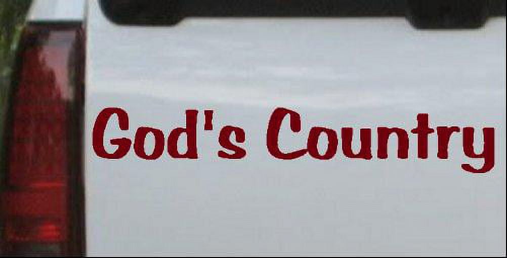 God Window Sticker Gods Country Car or Truck Window Decal Sticker - Walmart.com