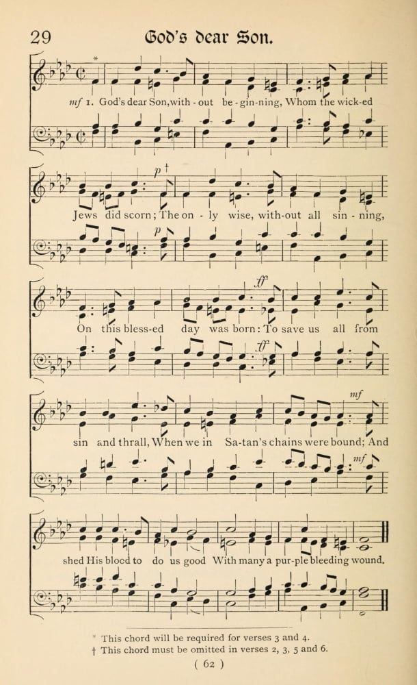 Gods Dear Son 1 Christmas Carols New & Old 1850 Canvas Art - (18 x 24)