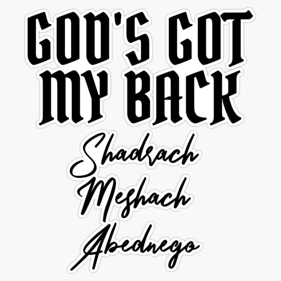 Gods Got My Back Christian Mens Faith Vinyl Sticker