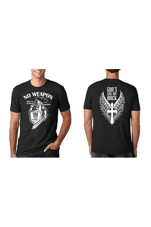 Gods Got My Back Tee Faith T-Shirt Bible Verse Christian Shirt Jesus Got My Back