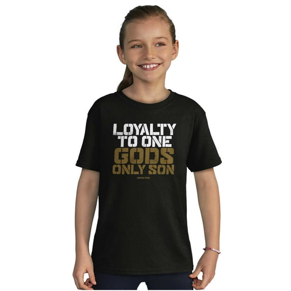 Gods Only Son Jesus Believer Crewneck T Shirts Boy Girl Teen Brisco Brands S