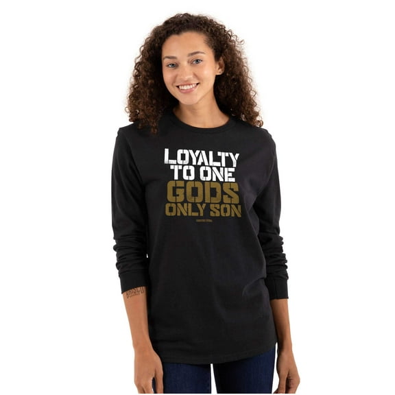 Gods Only Son Jesus Believer Long Sleeve TShirt Men Women Brisco Brands X