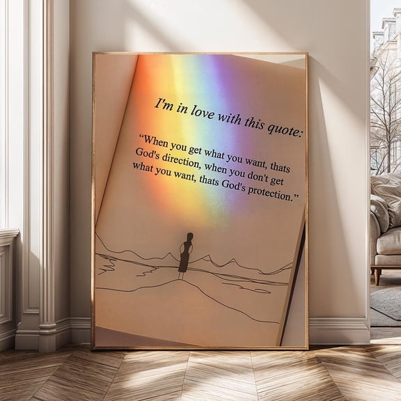Gods Plan Quote Inspirational Christian Faith Gods Direction Motivational Scripture Art Poster Unframed Paper Print