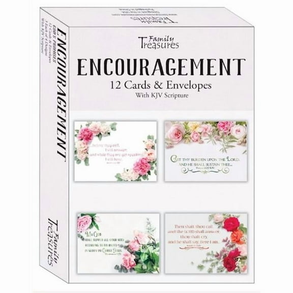 Gods Promises Encouragement Boxed Card - Pack of 12