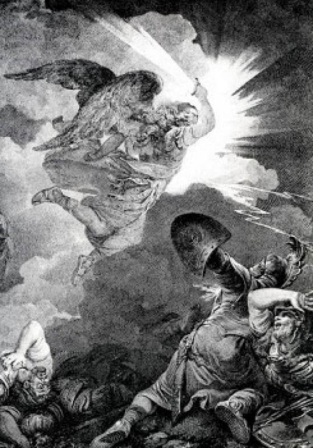 Gods Vengeance on Sennacherib by Philip James de Loutherbourg 1740-1812 Canvas Art - Philip James de Loutherbourg (18 x 24)