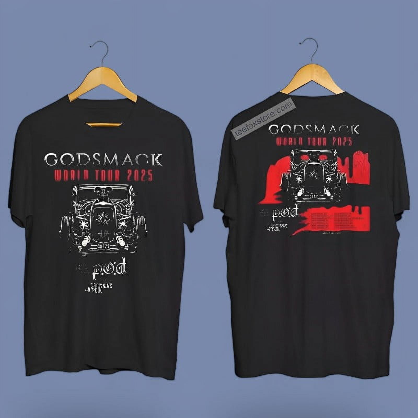 Godsmack World Tour 2025 Music Concert Tshirt