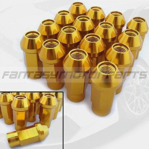 Godspeed All Lexus Aluminum Gold Color JDM 16 Pieces Gold 12x1.5mm LUG NUT Nuts Wheel Nuts NEW