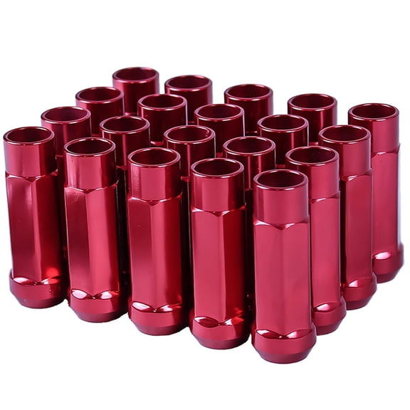 Godspeed ( LN-TX-125-RED ) New Type-X 60MM OPEN END ALUMINUM LUG NUTS 20 PCS. SET M12 X 1.25 RED ( pack of 20 )