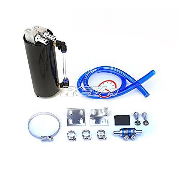 Godspeed Universal Racing Oil Catch Can Tank Oil Reservoir Tank Black Color