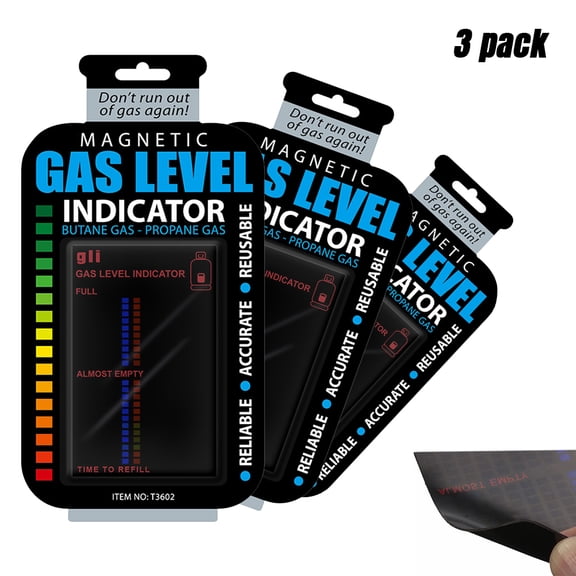 Godt liv Magnetic Gas Level Indicator Magnetic Removable Propane Tank Gauge 3pcs