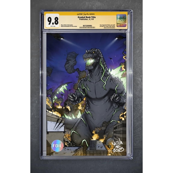 Godzilla #1 CGC Signature Series 9.8 Nate Melendez Variant B Virgin Foil LTD 500