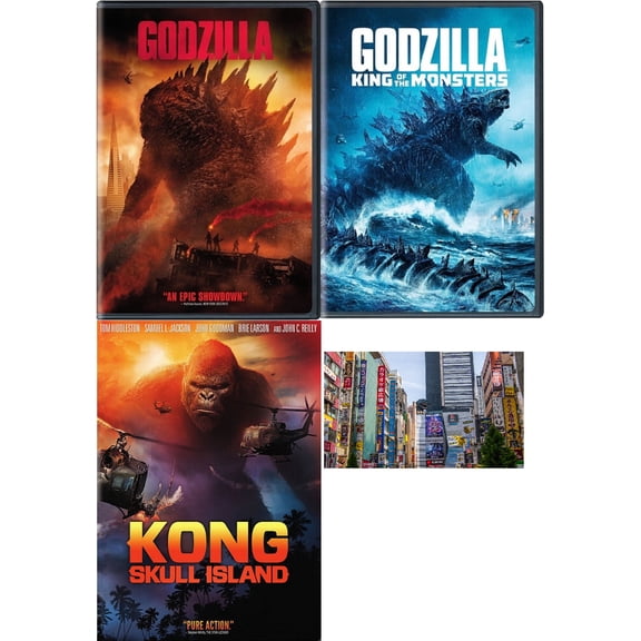 Godzilla 1 and 2 and Kong Skull Island (DVD) (Widescreen Edition)