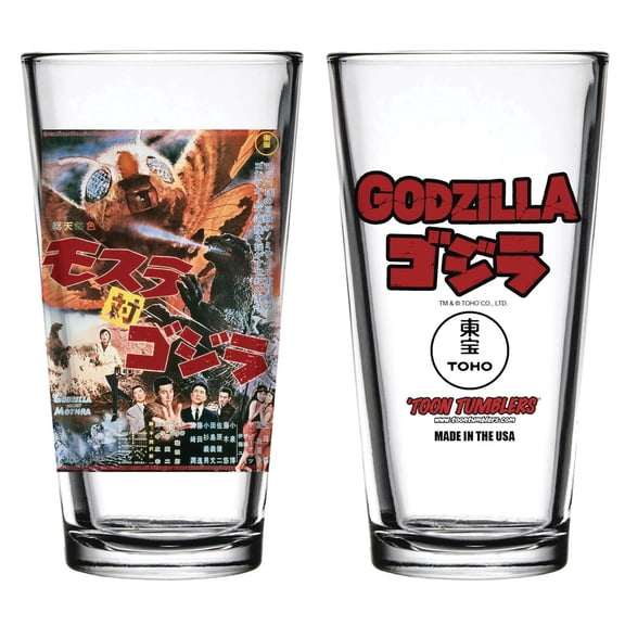 Godzilla 896213 Godzilla vs Mothra Poster Pint Glass