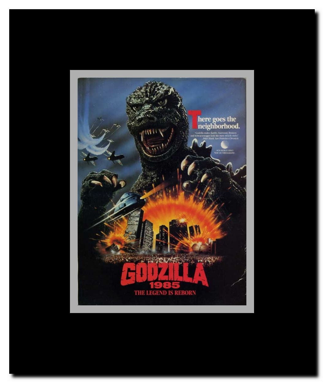 Godzilla 1985: The Legend Is Reborn Framed Movie Poster