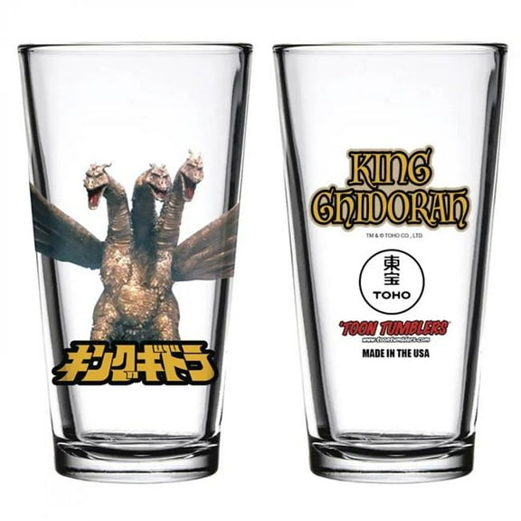 Godzilla King Ghidorah the Three-Headed Monster Pint Glass