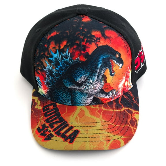 Godzilla Adjustable Snapback Baseball Cap Hat One Size Youth to Adult