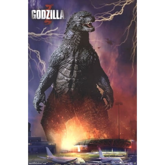 Godzilla - Airport Poster Print (24 x 36)