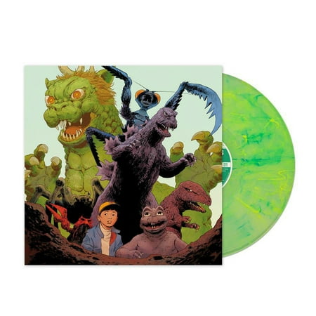 Godzilla All Monsters Attack 1969 Soundtrack Exclusive Lime Green Swirl LPVinyl