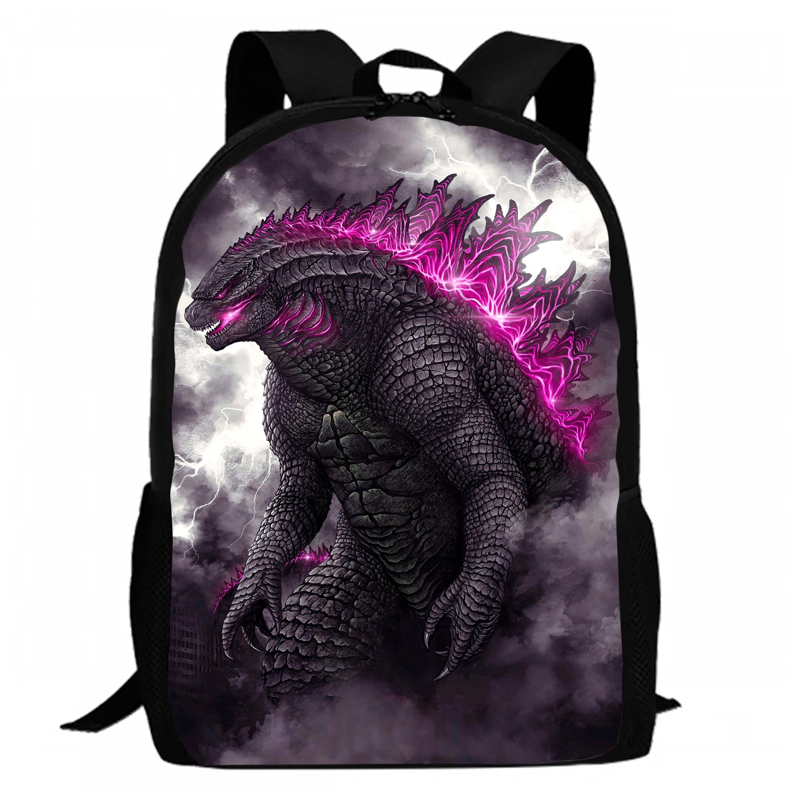 Godzilla Backpack Cartoon Character Creative Print Bookpack Multi-purpose Bag Casual Bagkpack