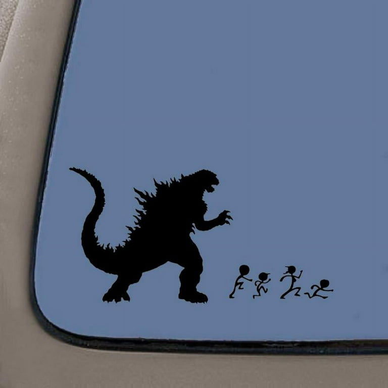 Godzilla Black VINYL 6 car Decal graphic Grunge Art Wall Sticker Car USA