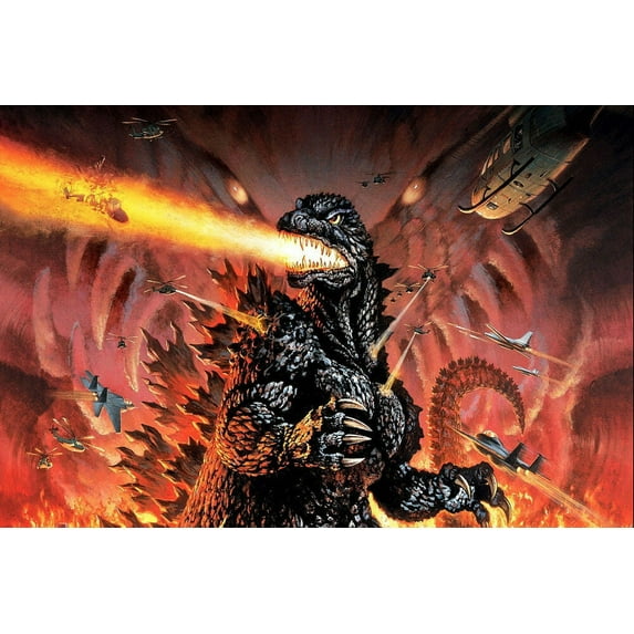 Godzilla - CANVAS OR PRINT WALL ART