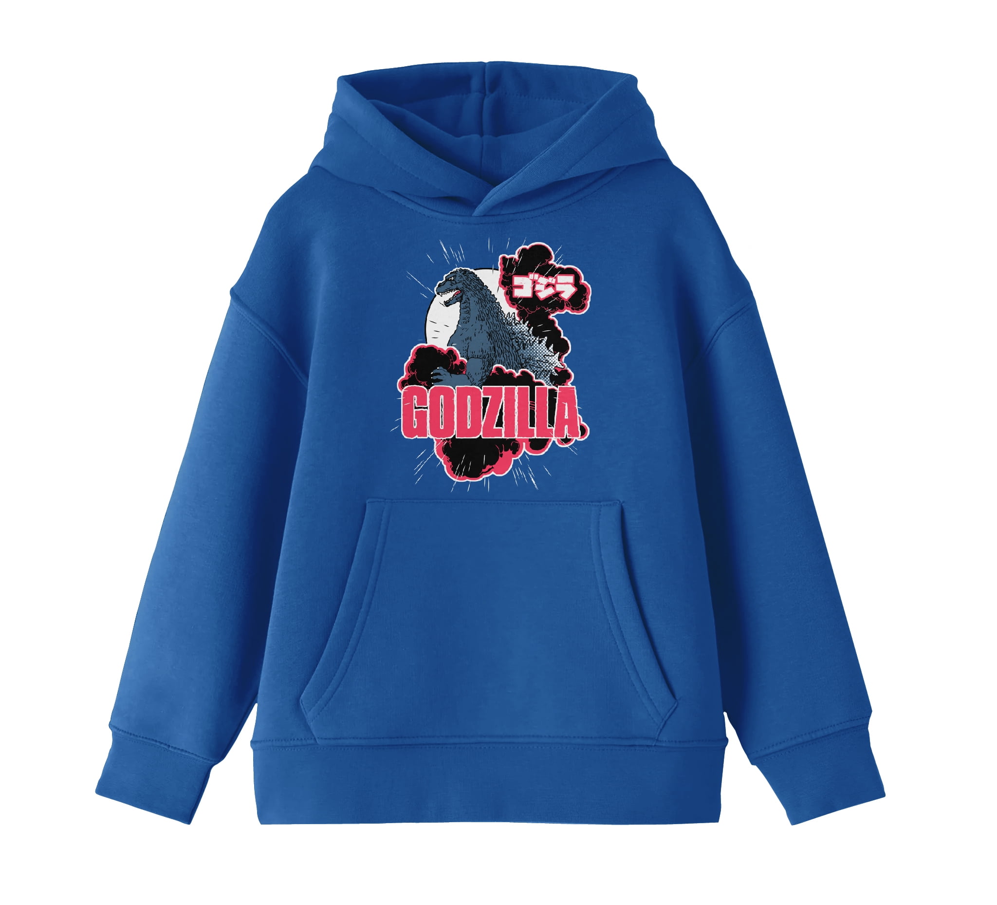 Godzilla The Hood Godzilla Classic God Art Youth Boy's Royal Blue