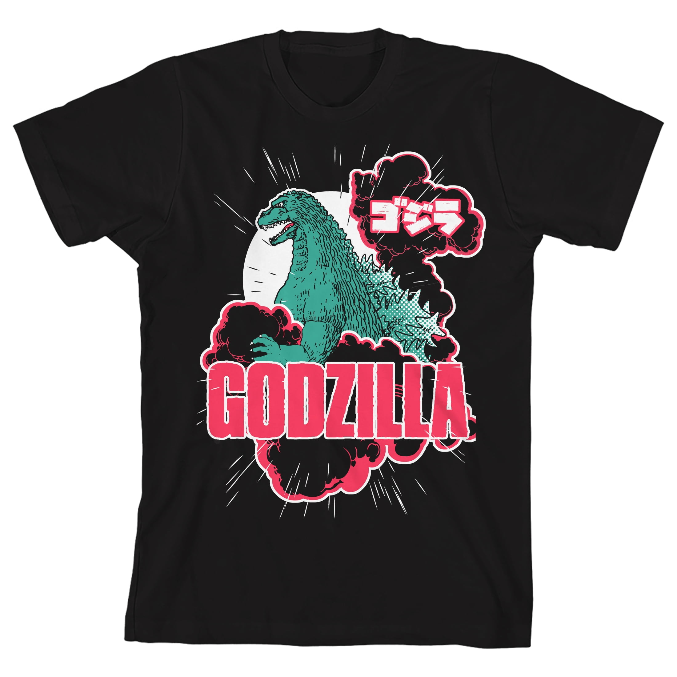 Godzilla Classic King of Monsters God Side Graphic Tee Boys T-Shirt-M ...