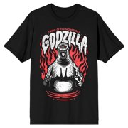 GZPW Godzilla Classic King of The Monsters, Godzilla Adult Black Short Sleeve Tee Shirt